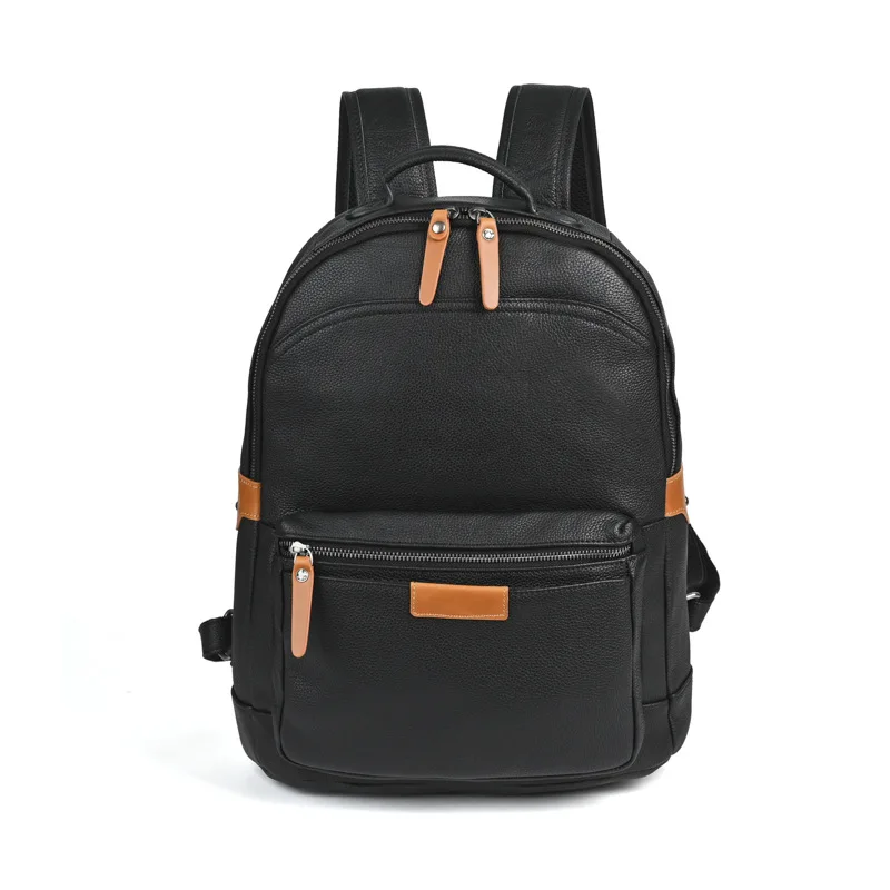 

Genuine Full Grain Leather Men's Backpack - Large Capacity Vintage Travel Backpack
