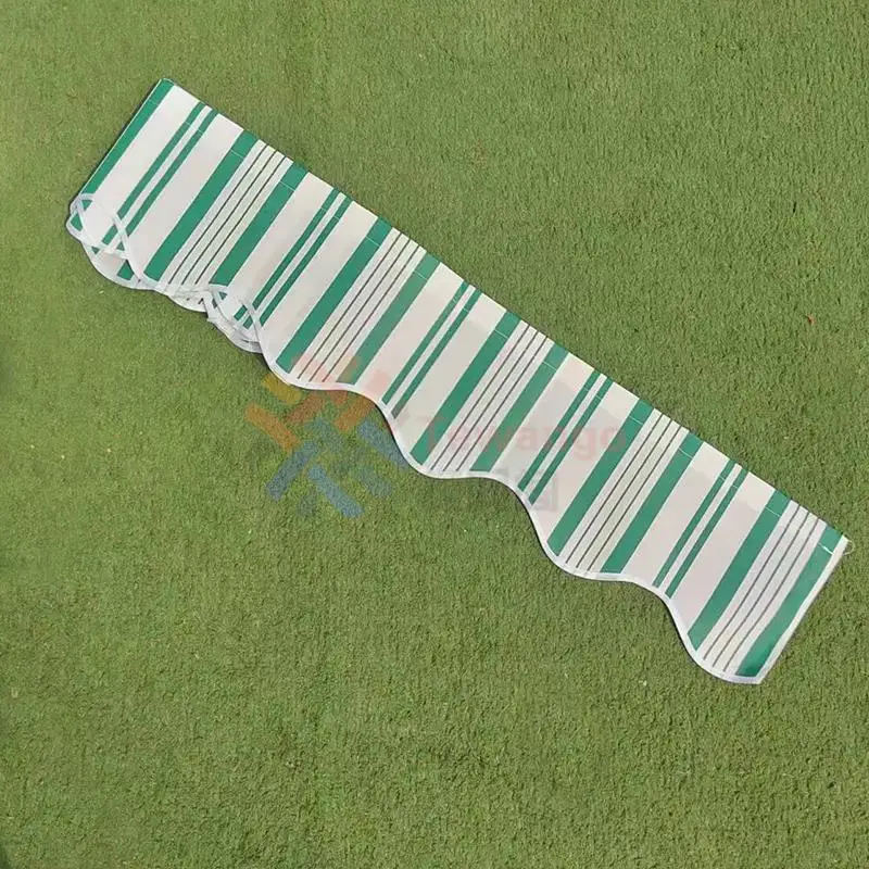 2,5 m/3 m/3,5 m/4 m/5 m Ladenbanner, Ersatz, wasserdichte Stoffstreifen, gewelltes Volant, Sonnenschutz, Baldachin, Terrassenmarkise – Detail 8