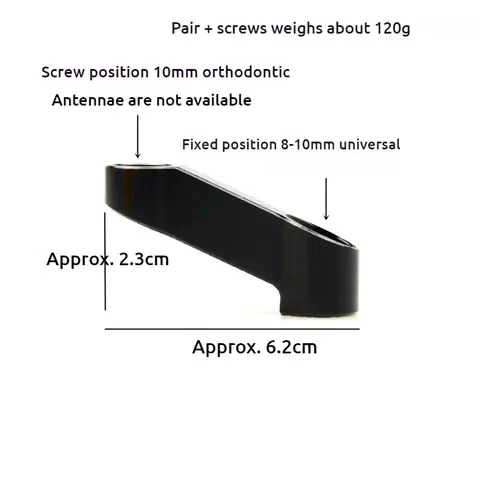 För HONDA NC750 NC700S NC750X Tillbehör NC 750 X Backspegelförlängare Motorcykel Aluminium Spegelförhöjare Fäste 10 best sales Honda NC 750 x 2021 - №8