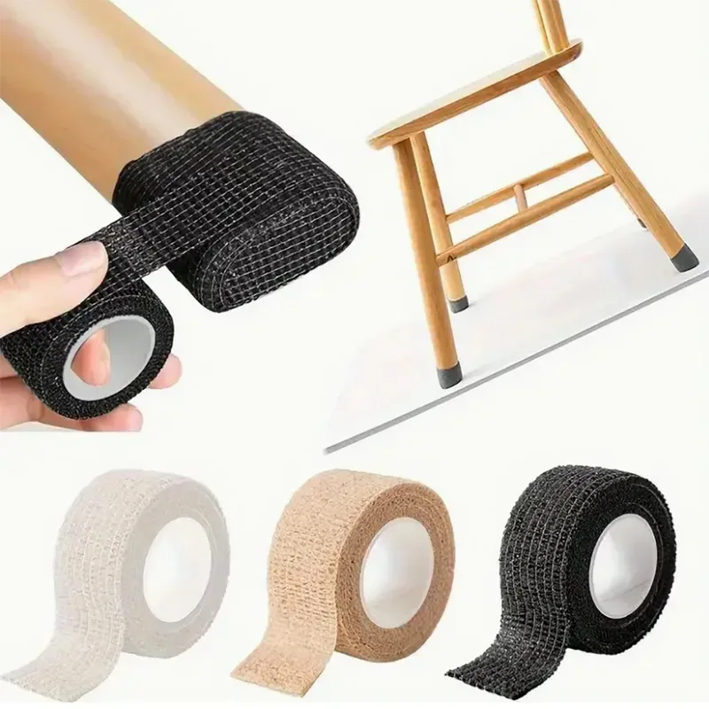 Protezioni per le gambe della sedia Cuscinetti per mobili Pavimenti in legno Sedia da scrivania Gambe Calzini Antiscivolo Rumore Ridurre il nastro protettivo per le gambe della sedia