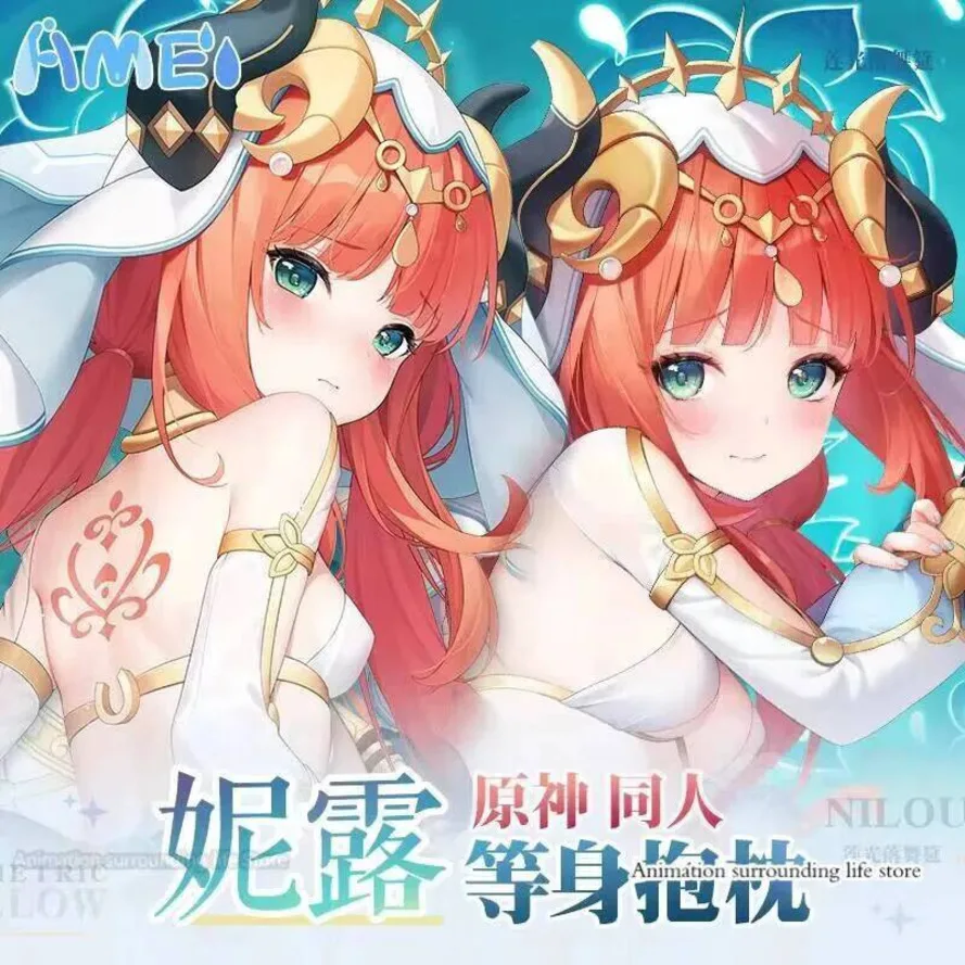 

NEW Anime Game Genshin Impact Nilou 2WAY Dakimakura Otaku Hugging Body Pillow Case Pillow Cushion Pillow Cover