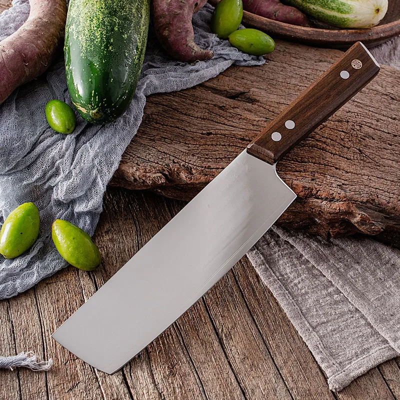 

Профессиональные кухонные ножи из кованой нержавеющей стали, бытовые ножи для нарезки мяса и овощей, кухонный тесак, ножи шеф-повара