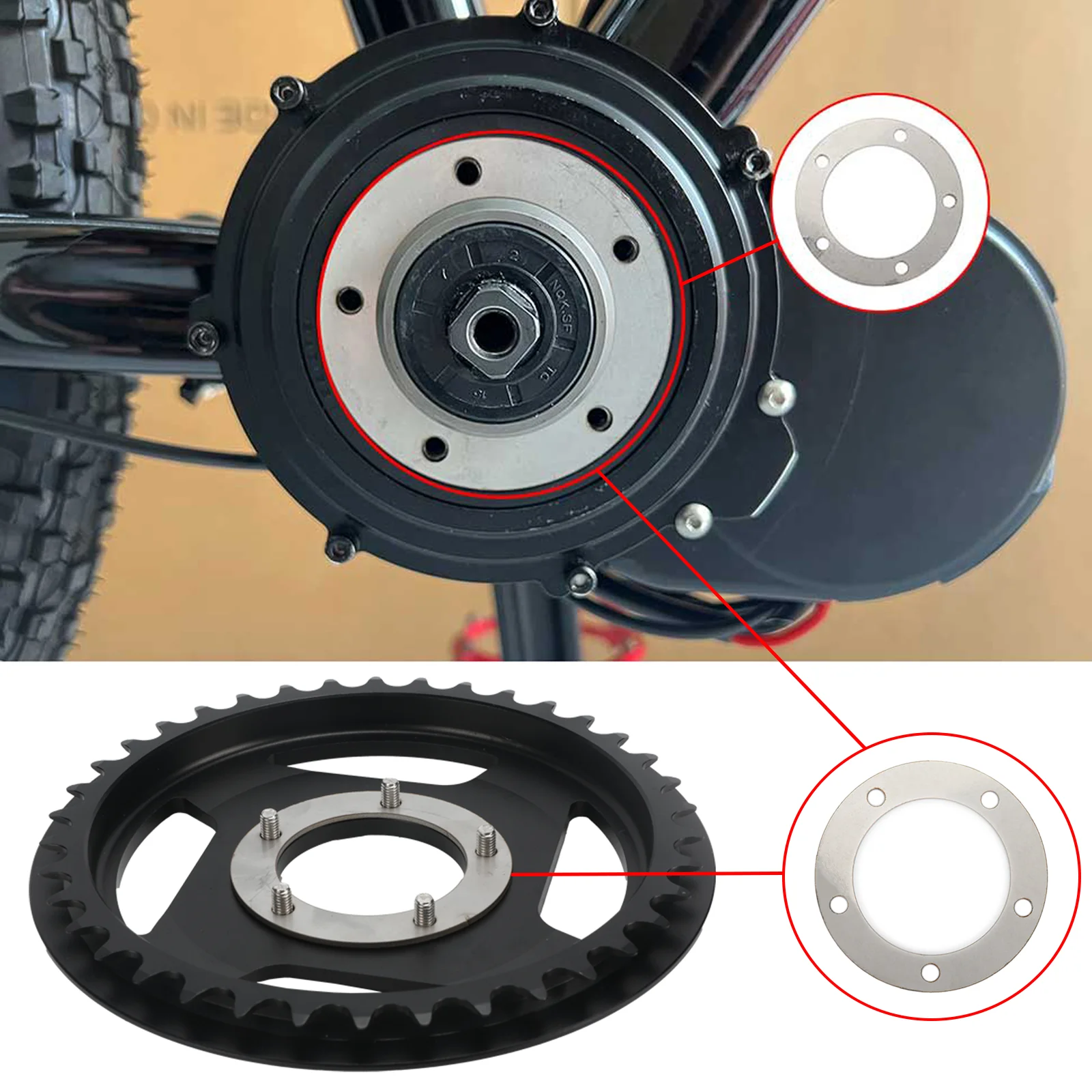 

HOT SALE Spacer for Tongsheng TSDZ8 Bottom Bracket Fitting 1.5mm/Pcs Bottom Bracket Length Conversion Tool