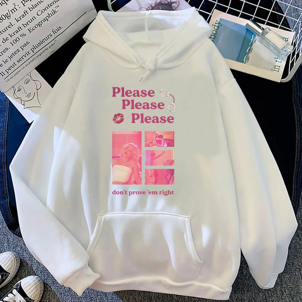 Please Please Please Sabrina Carpenter Hoodie Women Aesthetic Loose Hoodies Unisex Autumn Winter Harajuku Pullovers Sweatshirts