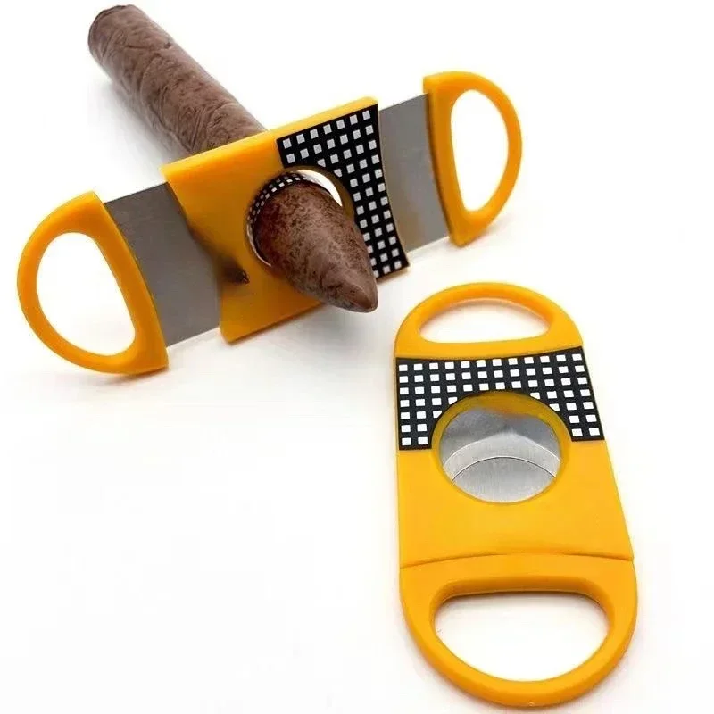 

Cigar Cutter Cigar Cutter Knife Three-Piece Cigar Tool Straight Snips V Scissors Puncher Sharp Portable Set