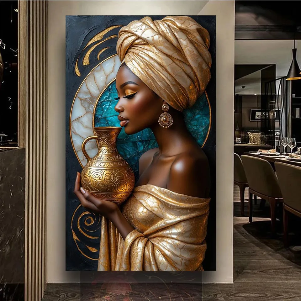 

Vibrant African women Diy Diamond painting New 2026 full square/Round Diamond Mosaic diy Art Halloween Home decoration gift