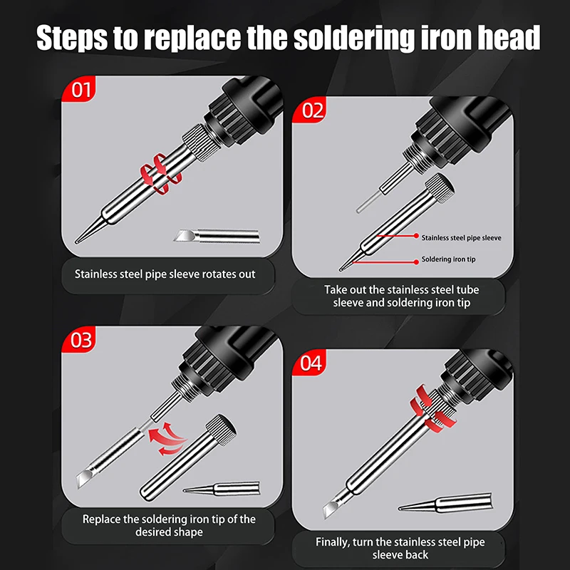 110V/220V Adjustable Temperature Professional Welding Solder US/EU Plug Welding Tool Digital Electric Soldering Iron