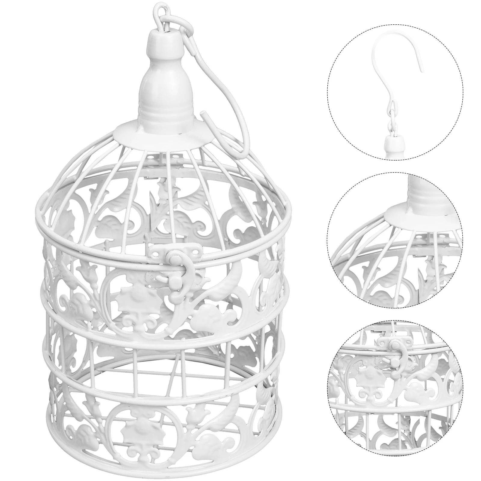 

1 set Creative European Iron Art Birdcage Ornament Decorative Storage Cage Delicate Desktop Decoration Wedding Home Office Decor