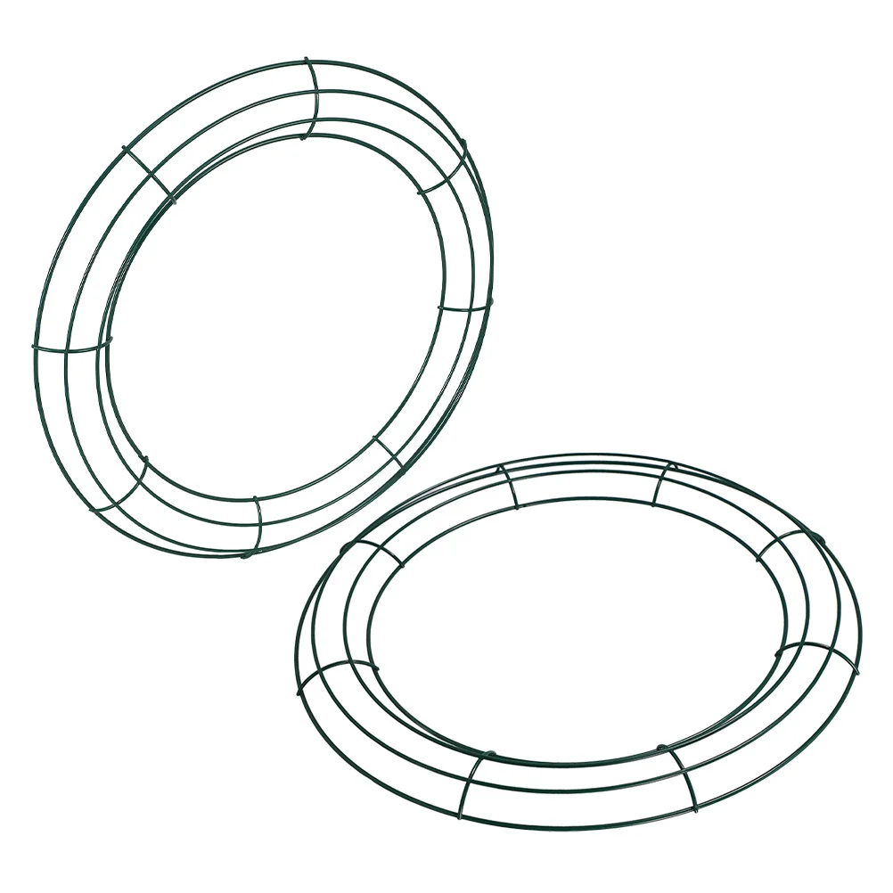 

2pcs 10 Inch Round Frame Iron Metal Craft Base For Christmas Wedding Party Floral Diy Decoration Wreath Making Supplies Hanging