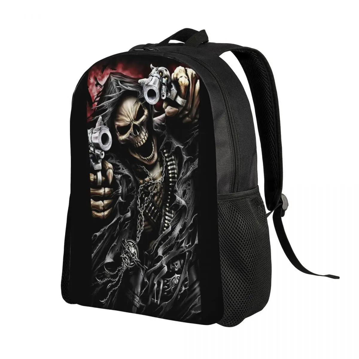 Fashion Skull Laptop Backpack Men Women Casual Bookbag for College School Student Magic Gothic Bags