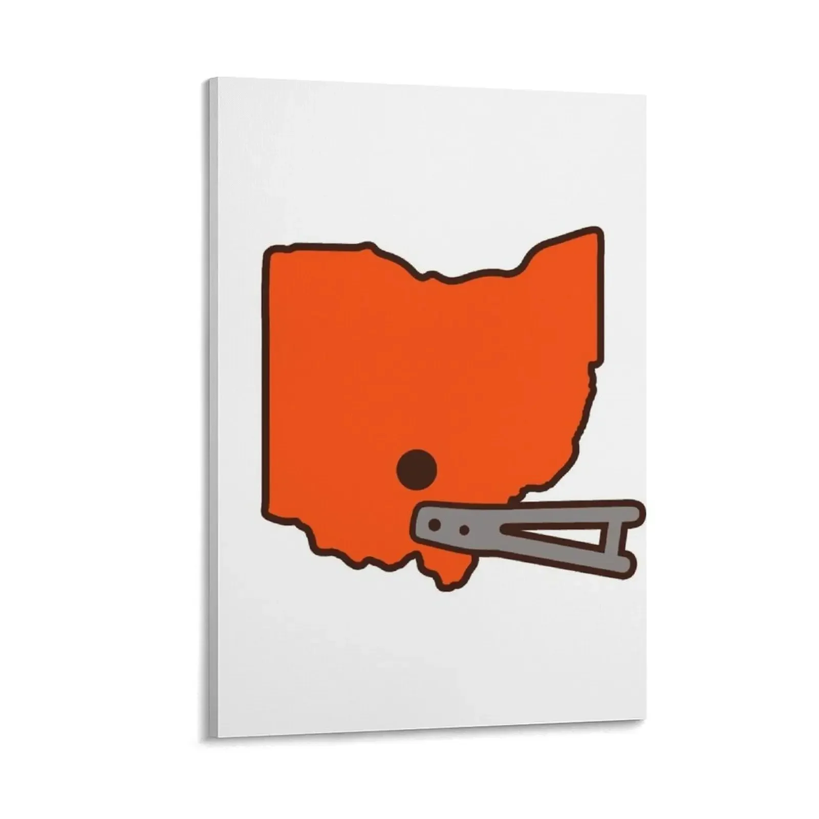 

Ohio Retro Helmet - White Canvas Painting room decor vintage home decor anime poster
