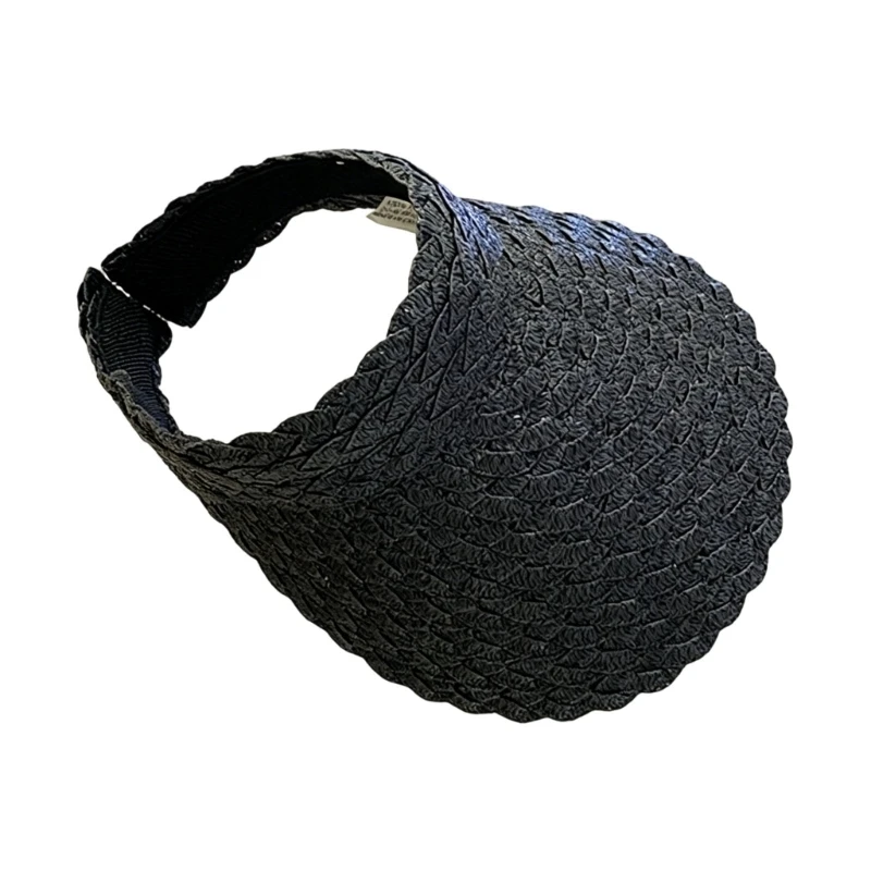 X5XA Warm Weather Sun Hat for Adults with Braided Open-Top Design