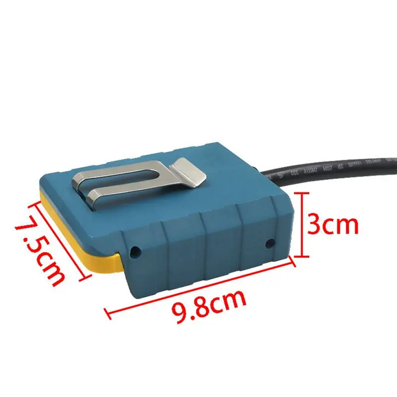 ABUL-2X Battery Extension Cord Tool Li- Battery Adapter Weight Reducer Suitable For 18V Lithium Batteries And Tools