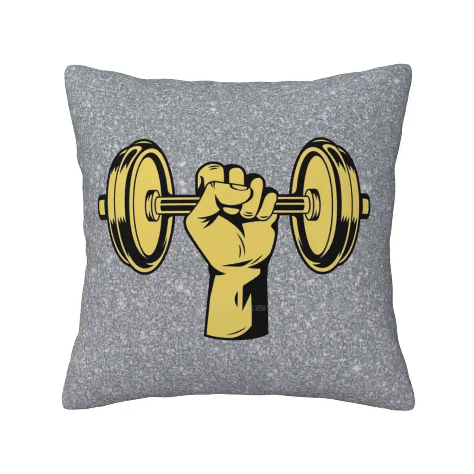 Weight Lifting Pillows Case Bedroom Home Decoration Weight Lifting Gym Pump Hand Motivation Self