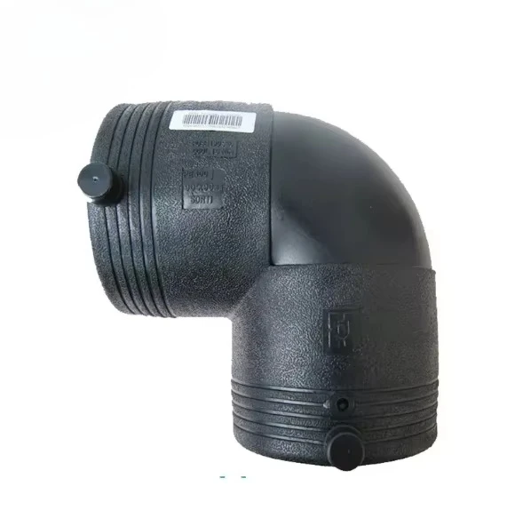 Accesorios de Tubería de Plástico de Polietileno de Alta Densidad (HDPE) para Electrofusión, Codo de 90 Grados de 225 mm, PE100, para Agua