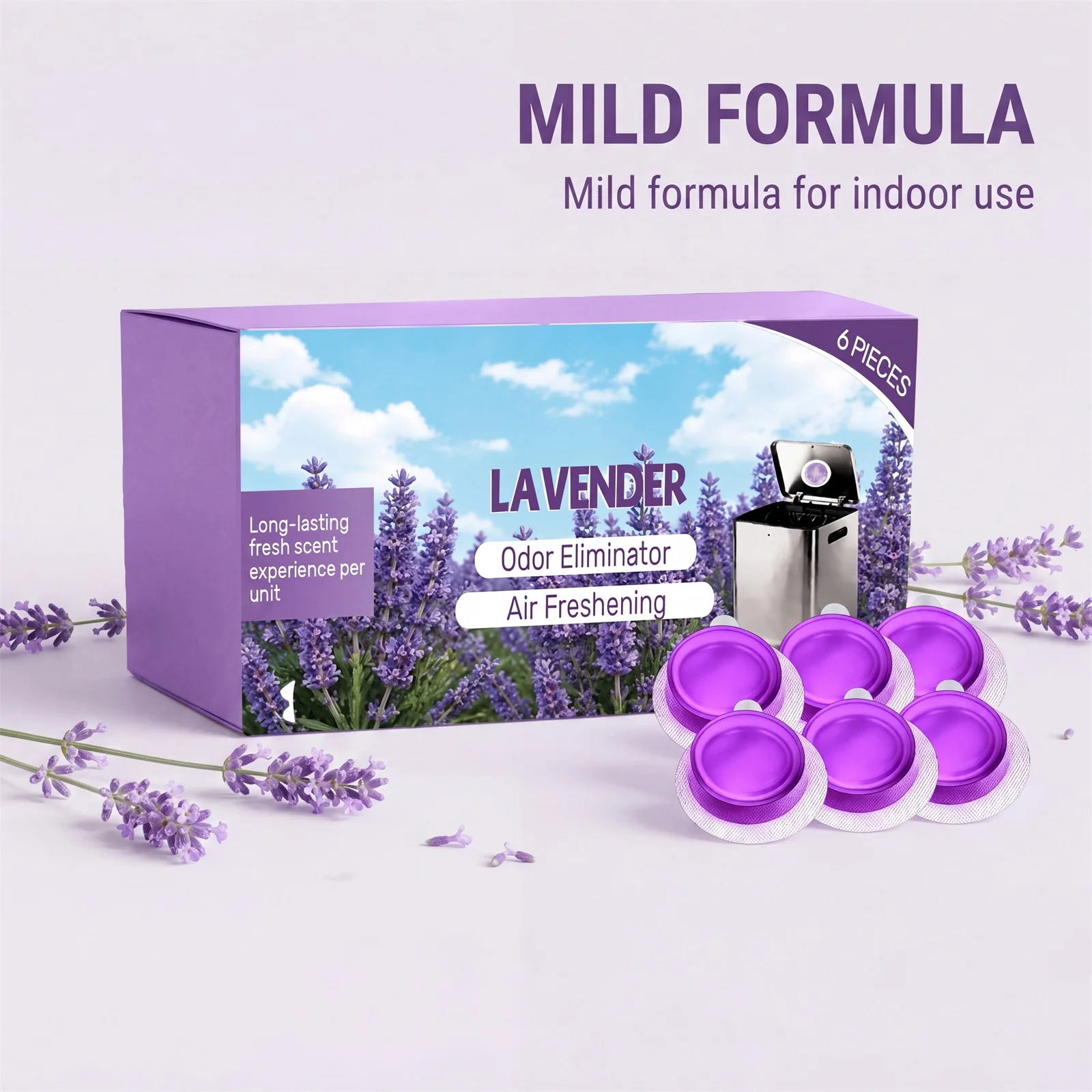 Trash Deodorizer Long Last Fragrance Powerful Odor Eliminator No Power Required Stick On Freshener For Closet Bathroom Kitchen