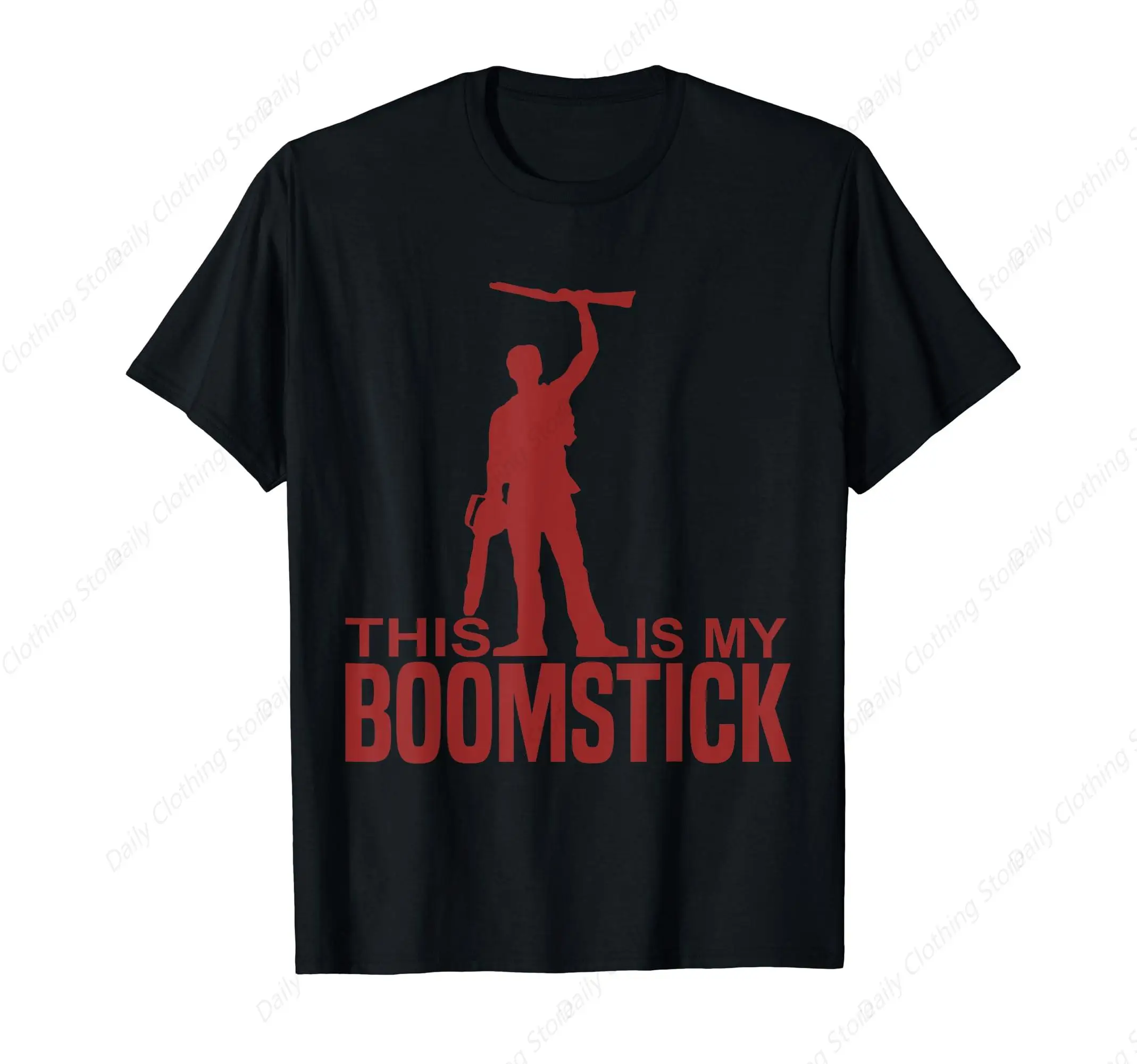 This Is My Boomstick Shotgun Chainsaw Dead T-Shirt Evil Tee Sport Leisure Tee Funny Graphic Clothing Gifts Short Sleeve Leisure