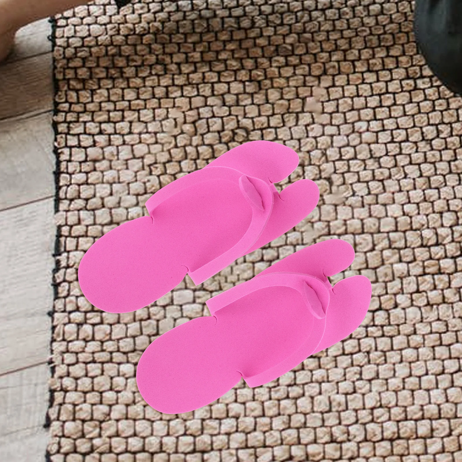 

24 Pairs Disposable Manicure Slippers Foldable EVA Guest Travel Shoes Women Bulk Bride Spa Comfort Hygienic Durable