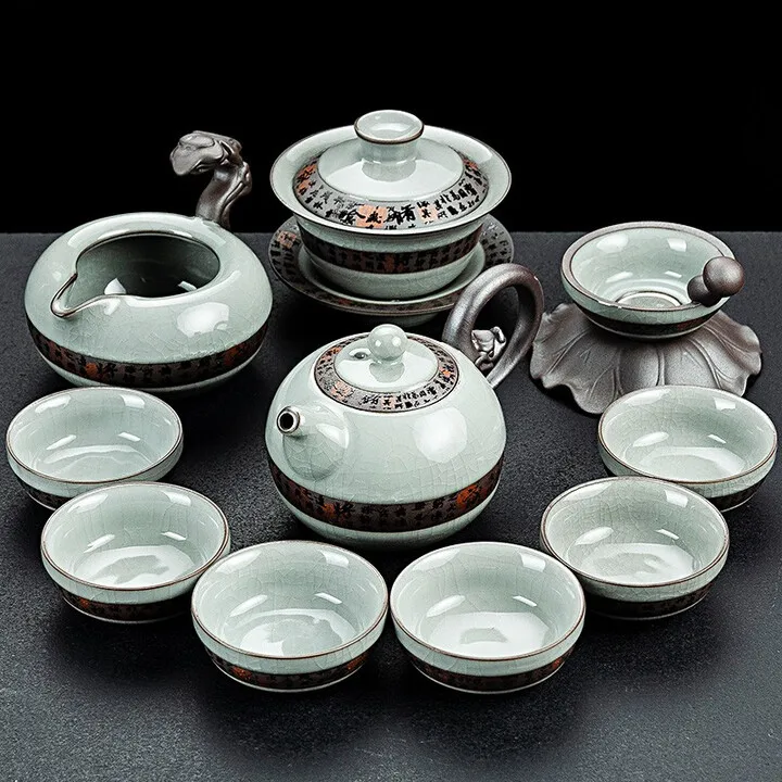 

Изысканная форма, чайник и заварник, фарфоровый китайский чайный сервиз Gongfu, керамическая чашка для чая
