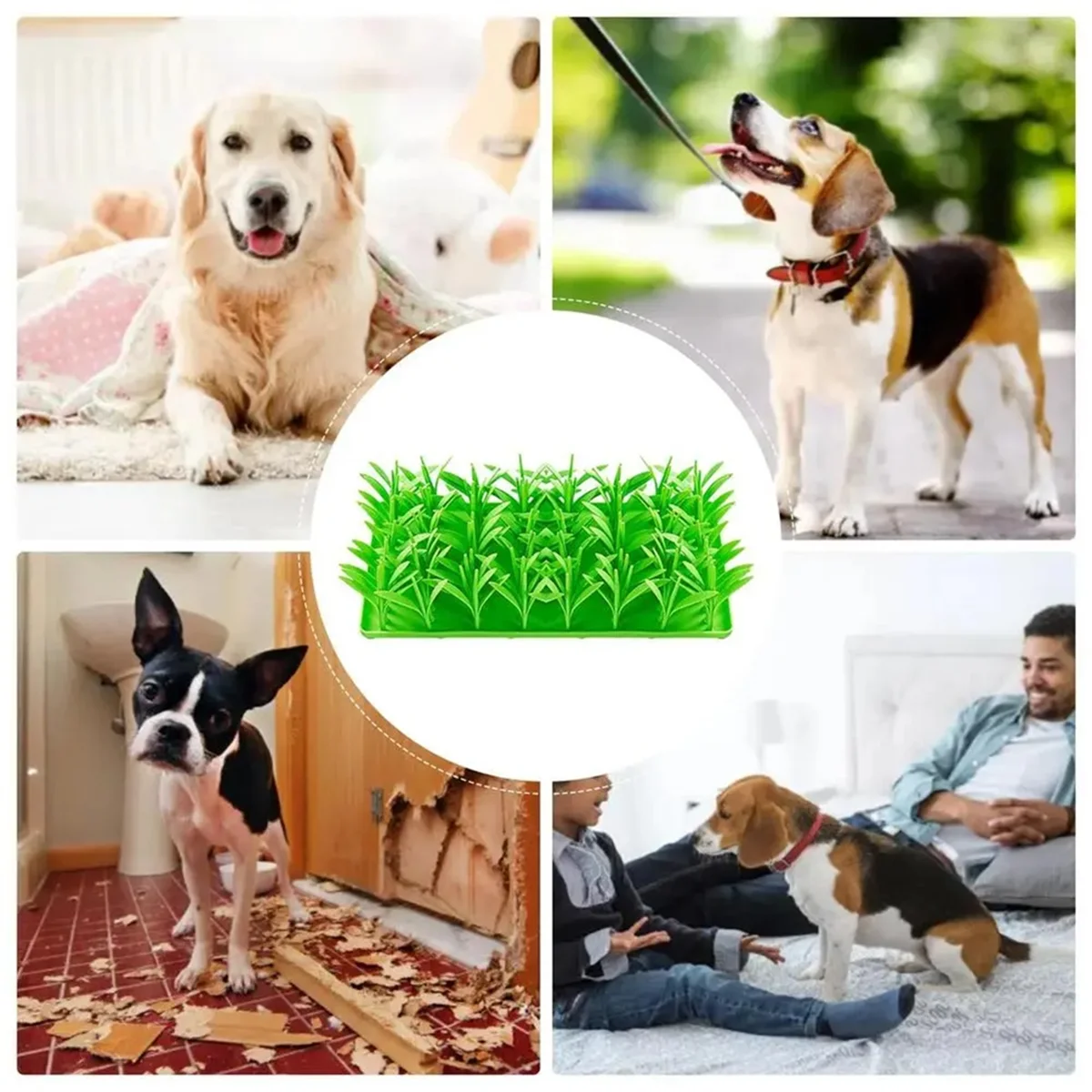 ABDR-Dog Snuffle Mat for Feeding, Hunting, Foraging Playful Food and Treat for Small Medium Large Breed Pets Supplies