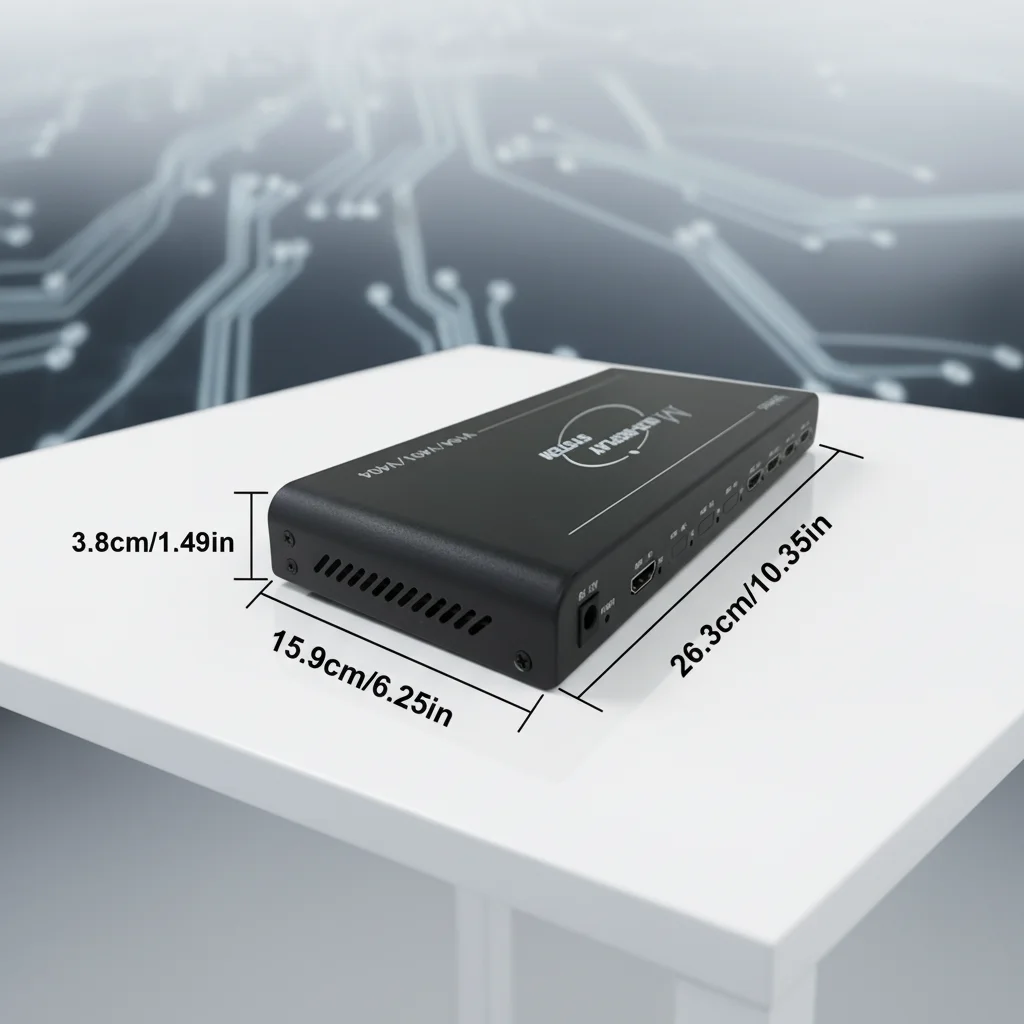 Video Wall Controller: 4K60 Input, 1080P Output, 4-Screen Splicing, Plug-and-Play for LCD Video Walls/Commercial Displays