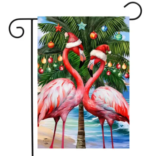 Briarwood Lane Festive Flamingos Garden Flag