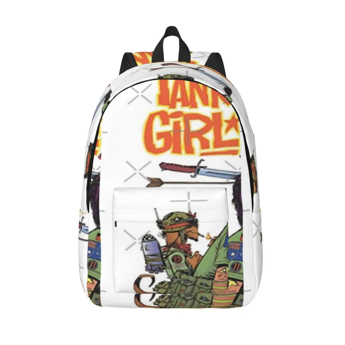 

A Great Impact On Anime Gift Fans Military Awesome Boys Girls Simple and Stylish Backpack Canvas Backpack Student