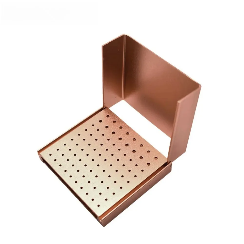 86 Holes Autoclavable Dental Bur Holder Sterilize Box 3 Colors Dustproof Cover