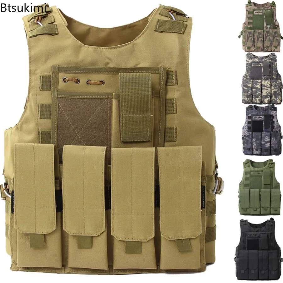Tactical Vest CS Game Airsoft Assault Molle Vests Equipment Outdoor Clothing Hunting Camouflage Vest Combat Security Waistcoat