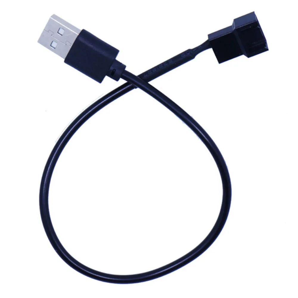 USB Male to 4Pin CPU Fan Power Adapter Cable 5V PC Case Cooling Fan Power Supply Converter Extension Cord For Desktop Cooler