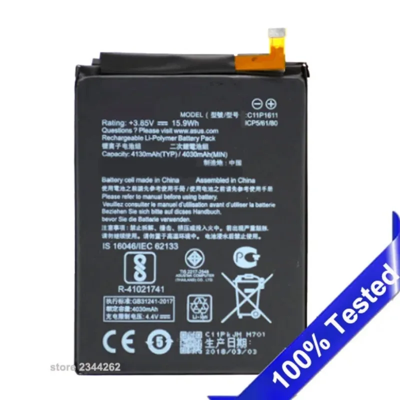 

1PCS C11P1611 Battery For-ASUS Zenfone 3 Max Z3 Max ZC520TL X008DB Peg X008 X008D 4130mAh Battery