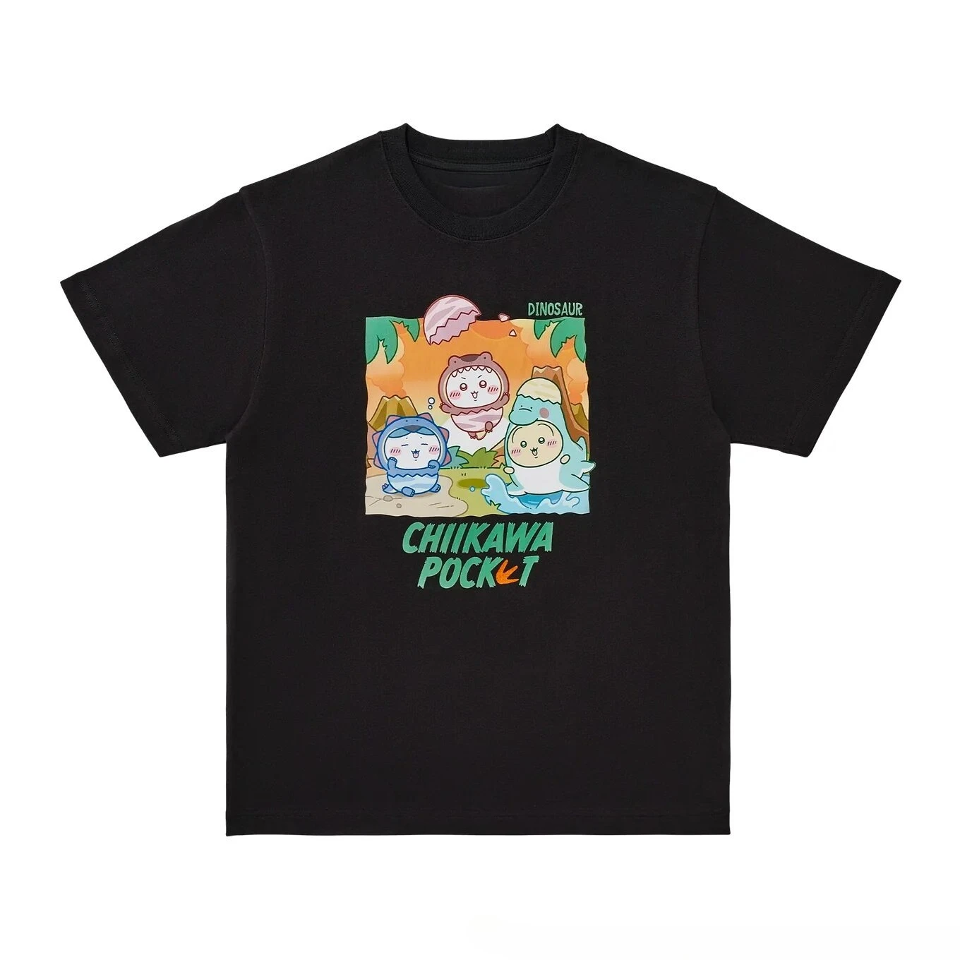 Chiikawa Cute Kawaii Anime Starry Tee Men's Women's Black Retro Cool Graphic Art Print Oversized Short Sleeve Streetwear Top