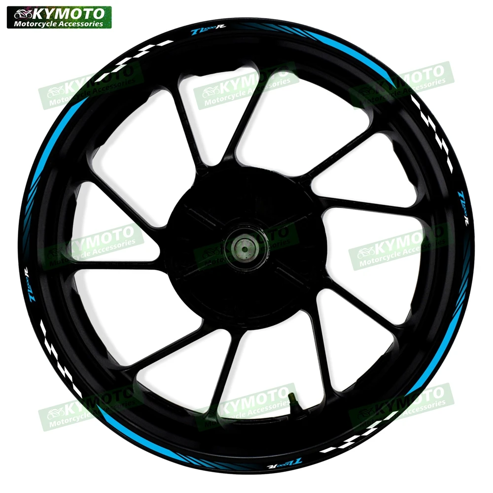 Untuk TL1000R TL 1000R Aksesori Motor 17 Inci Stiker Roda Depan dan Belakang Hub Dimodifikasi Stiker Garis Roda Reflektif