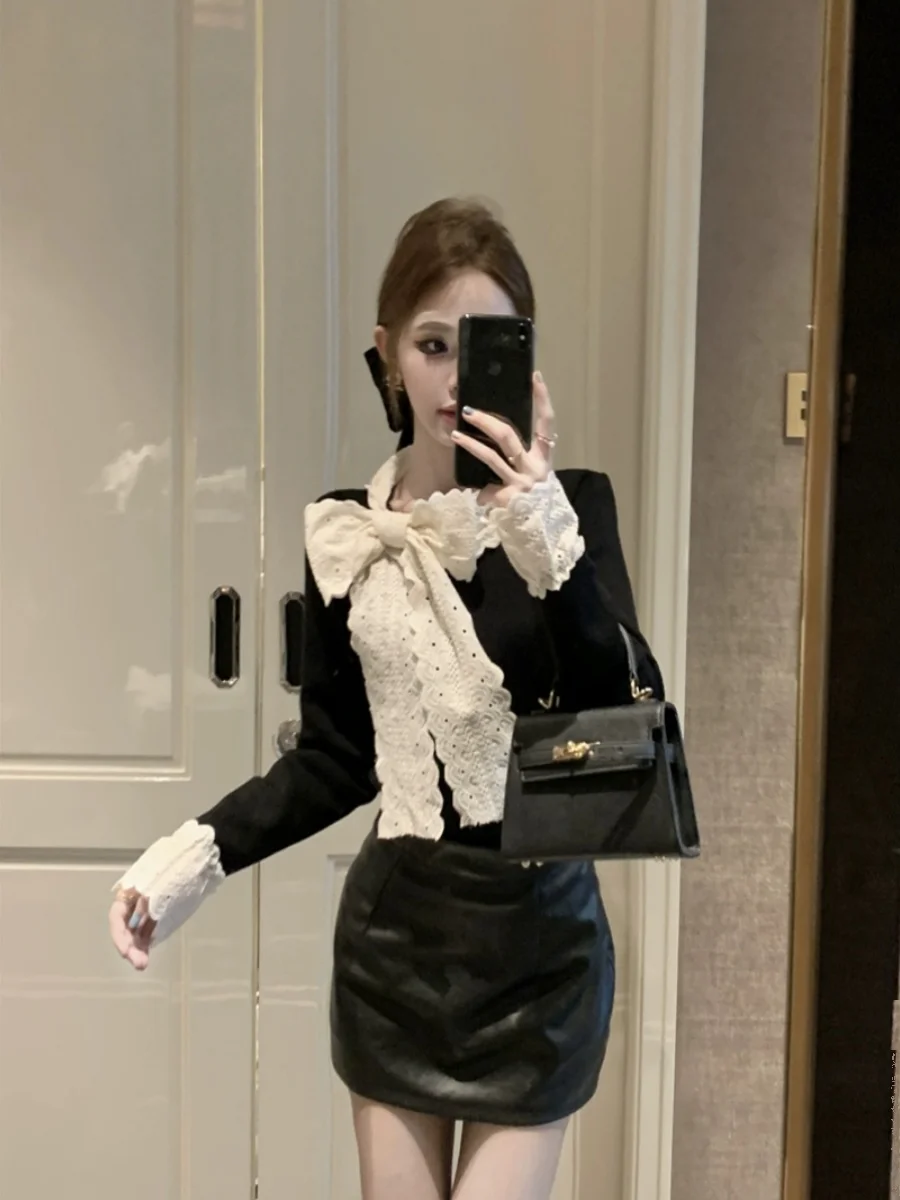 

Свитера Джемперы Пуловеры Женская новая верхняя одежда Кашемировый узор с микроскопом Slim-Fit Лабораторный трикотаж Исследование Медицинская посадка