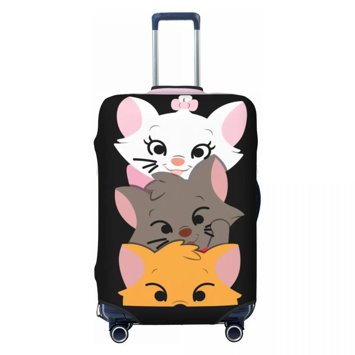 

Custom Funny Marie Cat Luggage Cover Protector Cute Cartoon Kitten Film Travel Suitcase Covers for 18-32 Inch