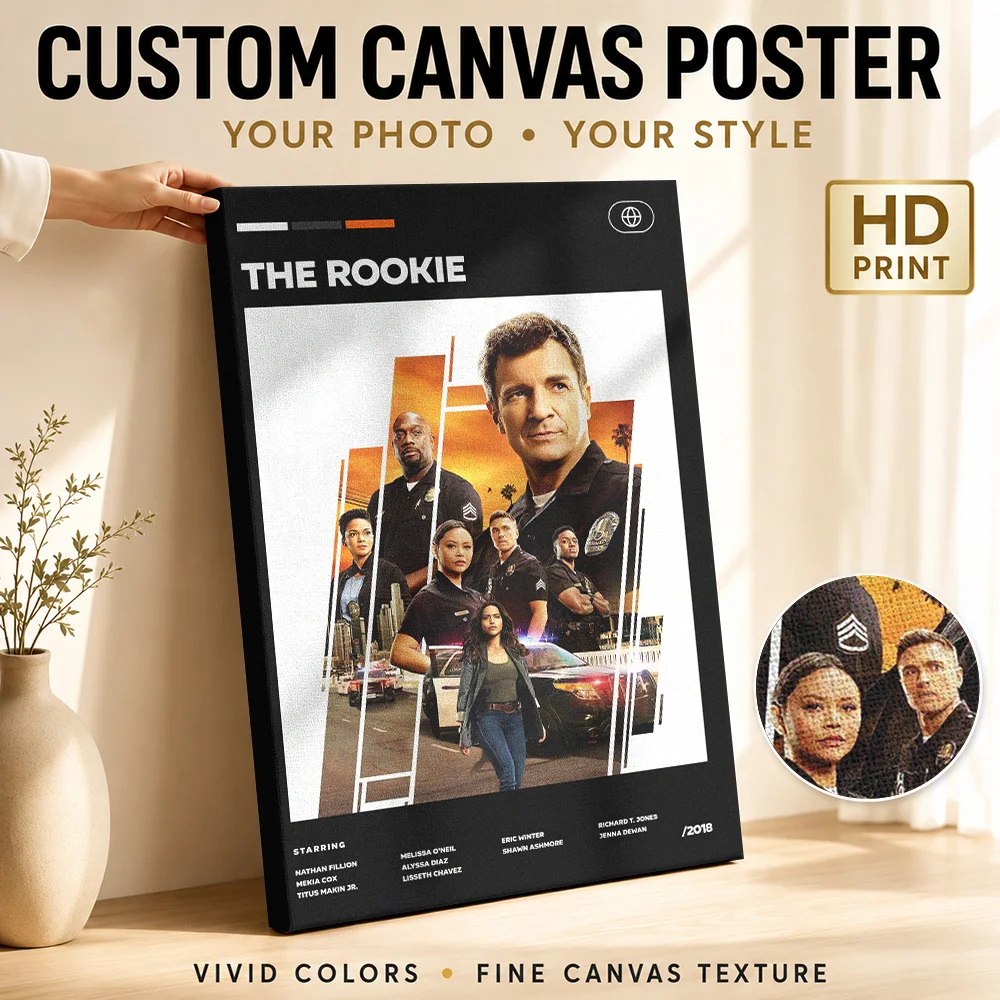 The Rookie TV Show Canvas Painting Poster Custom Photo Vintage Movie Wall Art for Bedroom Decor Collectible Ready to Hang Gift