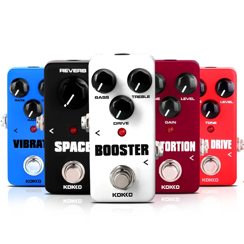 

KOKKO Mini Pedal Portable Guitar Effect Pedal Overdrive/Timer/SOS/Booster/Supa Drive/Distortion/Chorus/Space/Vibrato/Compressor