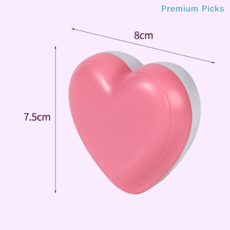 portableHeart Shaped LED Night Light with Intelligent Sensor for Effortless Nursery and Hallway Night Lighting