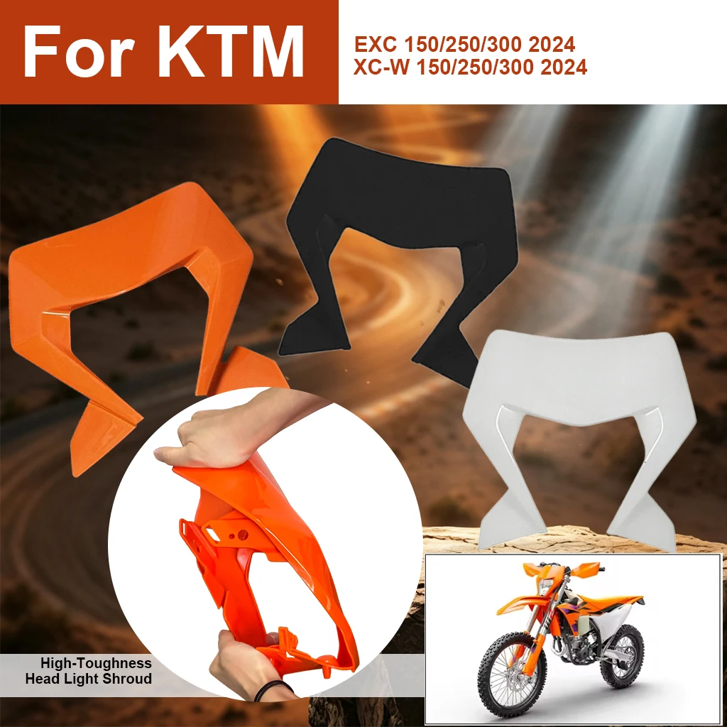Motocross Enduro LED Headlight Fairing Bulb Running Light Shell For KTM EXC EXC-F XC-W XCF-W XW-F 2024 HARDENDURO Accessories