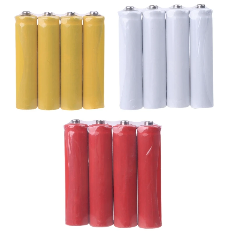 E56B 4Pcs No Power 10440 LR03 AAA Fake Battery Setup for Shell Placeholder Cylinder Conductor for AAA Battery Eliminato