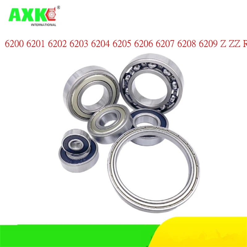 AXK  6200 6201 6202 6203 6204 6205 6206 6207 6208 6209 Z ZZ RS 2RS N Deep Groove ball bearing Snap Slot Heat Resisting bearings