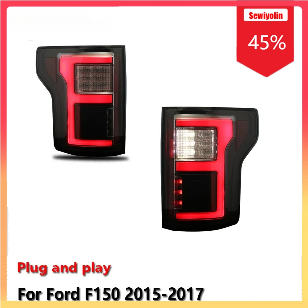 

Car LED Tail Light Automobile PartsFor Ford F150 2015-2017 Auto Fog DRL Brake Turn Signal Lamp Plug and Play