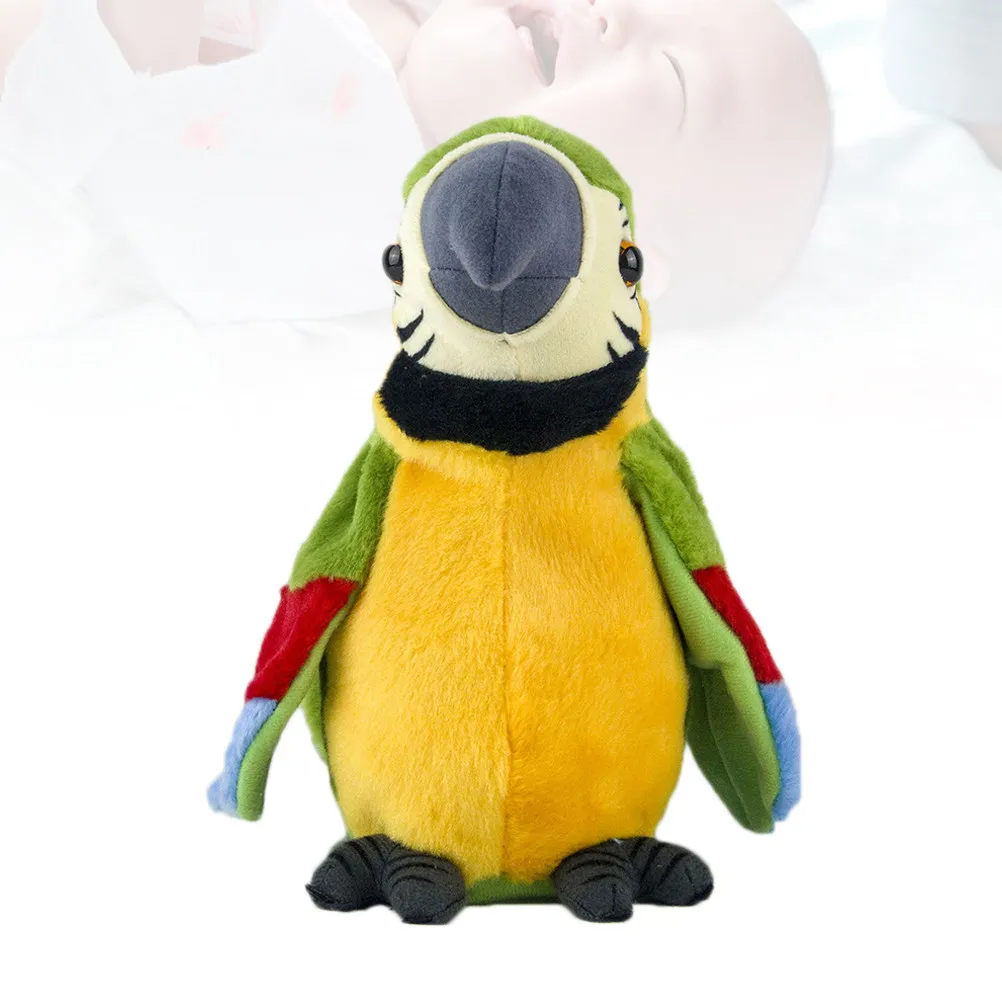 

Electric Recording Talking Parrot Green Early Educational Supplies Children Interactive Mimic Voice Shaking Wings Talking