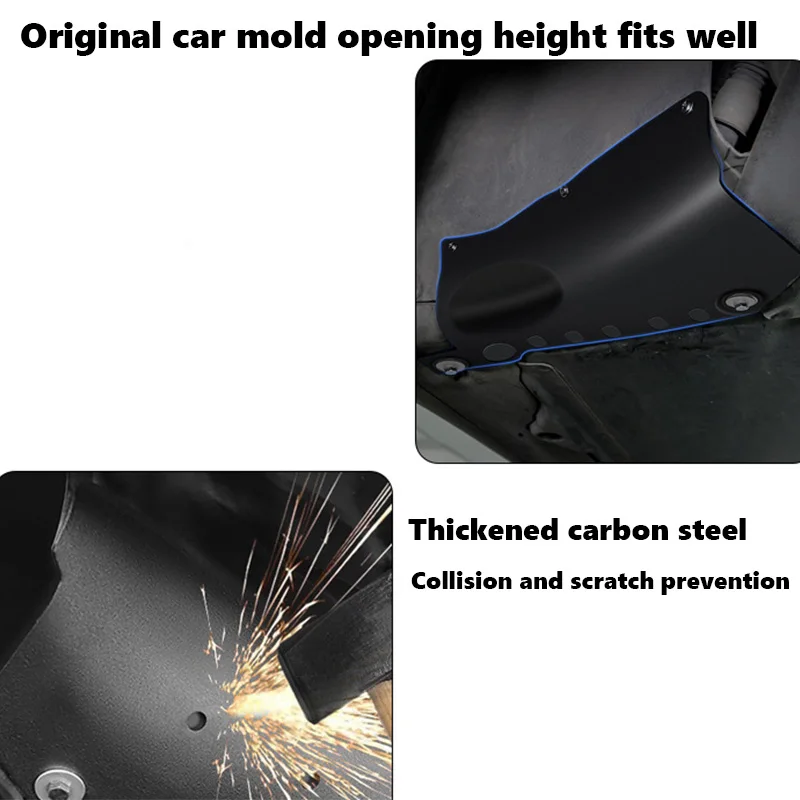 Per Tesla Model 3 Highland Y Piastra di protezione in acciaio al carbonio Copertura dello scudo Accessori esterni Dispositivi di protezione del tubo