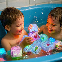 Baby Bath Toys Bathtub LED Light Up Toys Colorful Changing Waterproof Underwater Lights Bath Toys for Boys Girls Birthday Gift