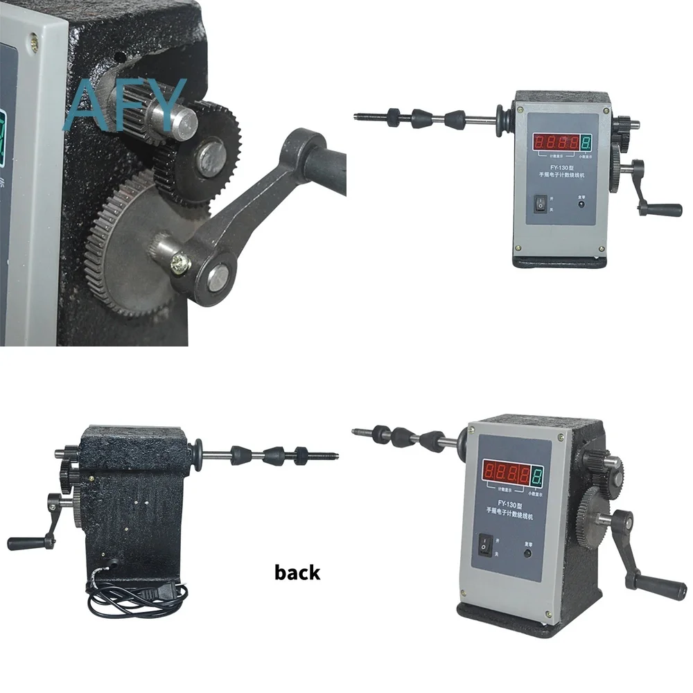 High Quality Electronic Counting Winding Machine for FY-130 Two Speed Adjustable Coil Winder for Wire Cable Coiling Tool with