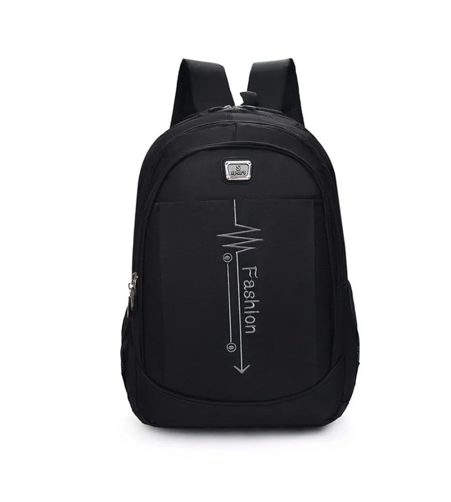 School bag simple wear-resistant versatile travel backpack men's backpack Korean version of leisure junior high school students