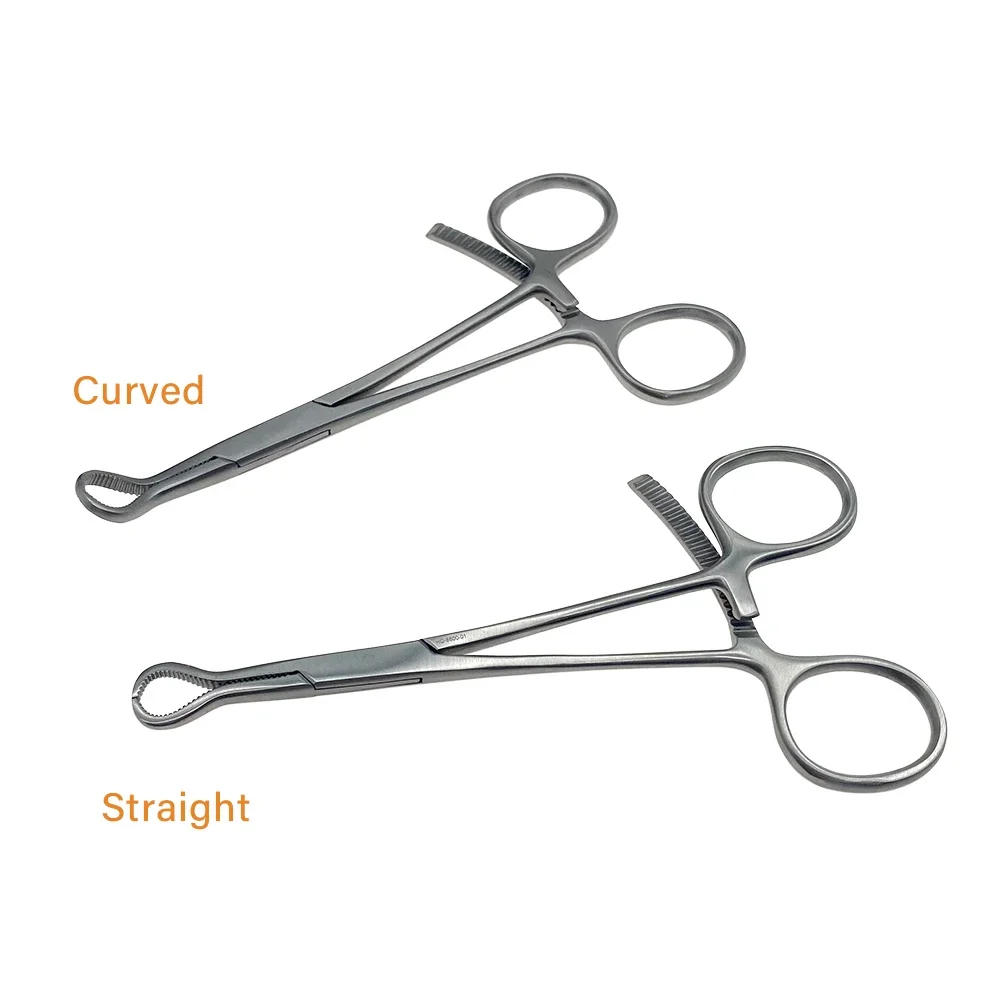 Stainless Steel Bone Reduction Forceps Small Serrated Bone Holding Forceps Autoclavable Orthopedic Instrument