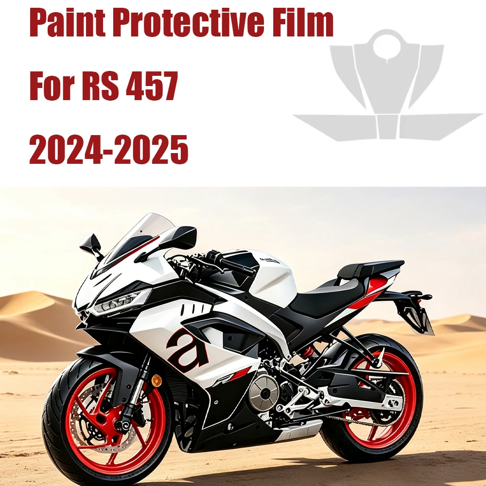 2024-2025 TPU PPF Protective Film For APRILIA RS 457 RS457 Scratch Resistant Self-Healing Paint Protection GLOSSY MATTE