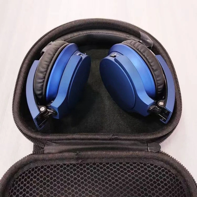 حقيبة منظم الحالات التي تحمل سماعة الرأس EVA مع جيب الشبكة لإكسسوارات III الرئيسية أسود